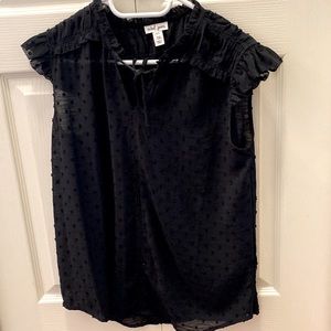 Black dress/work shirt.